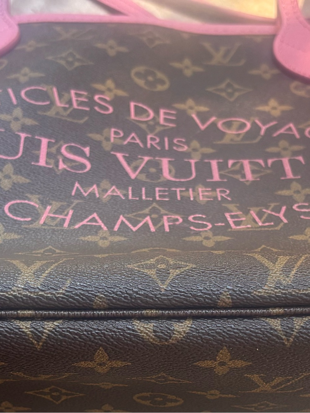 Louis Vuitton Neverfull MM Ikat Flower Monogram Canvas Tote – 100% Authentic - Picture 16 of 16
